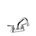 4" Dual Handle Basin Faucet with Long Spout